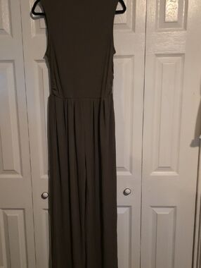 Sleeveless Olive Green Jumpsuit